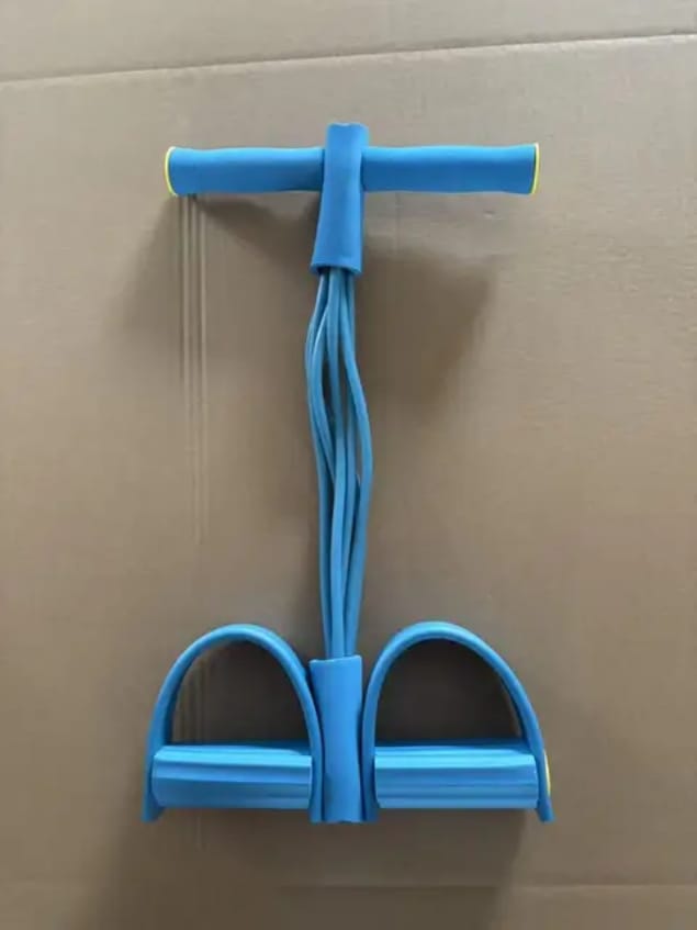 Bandes de résistance élastiques à 6 tubes avec poignées, cordes élastiques en latex naturel, extracteur de pédale multifonction – Image 4