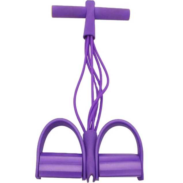 Bandes de résistance élastiques à 6 tubes avec poignées, cordes élastiques en latex naturel, extracteur de pédale multifonction – Image 2